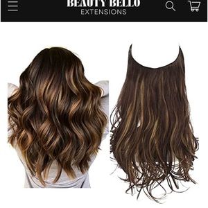 Beauty bello halo- dark brown golden 14”